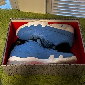 Jordan Blue and White Athletic Shoes
